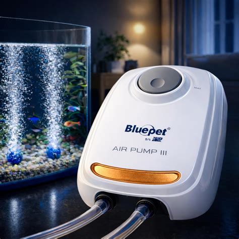 FinyPetz BL-199SA Aquarium Air Pump Dual Outlet with Adjustable Flow ...