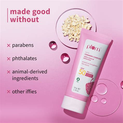 Plum Oat & Ceramide Complex 100% Mineral Sunscreen – Plum