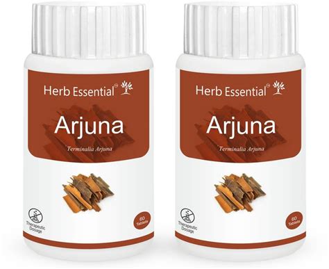 Herb Essential Arjuna (Terminalia Arjuna) Promotes Heart Health, 60 ...