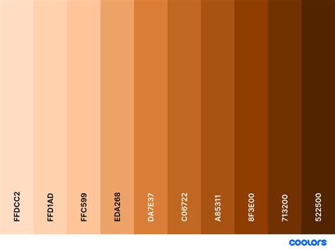 Orange and Brown Color Palette