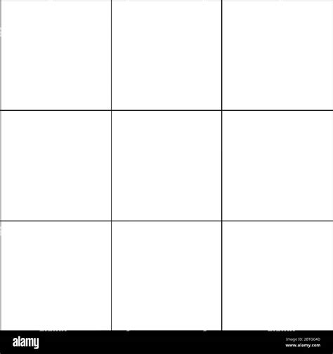 3 by 3 Grid illustration showing three square boxes horizontally and ...