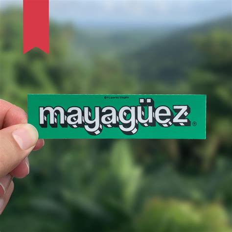 Buy Mayagüez Word Block Matte Sticker | Pueblos, Puerto Rico, Barrio ...