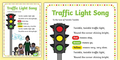 Traffic Light Song - Twinkl Ireland Early Years - Twinkl