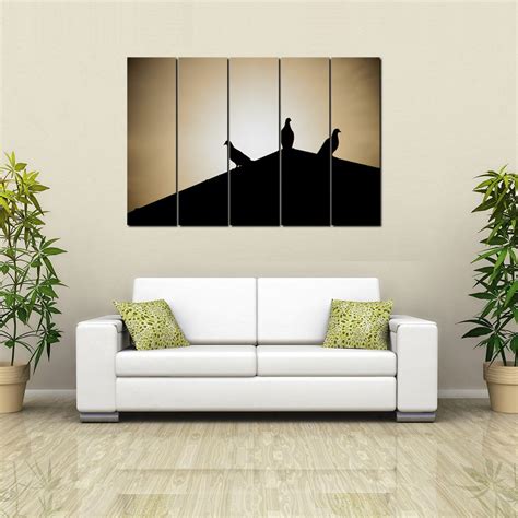 999STORE Birds with sunset painting for living room hall bedroom wall ...