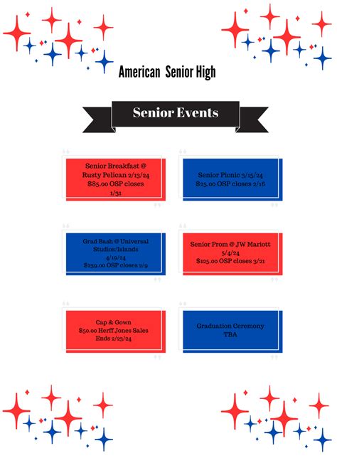 Senior Events (1) – American Senior High