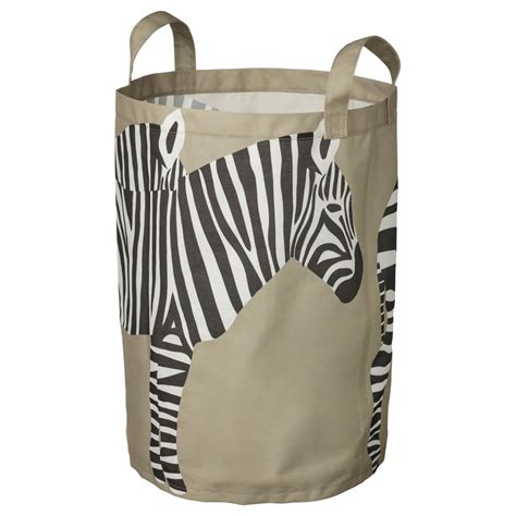 SANDLÖPARE storage bag, light brown/zebra pattern - IKEA