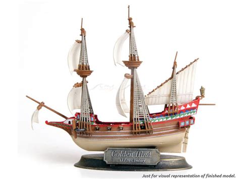 Sir Francis Drake's flagship 'Golden Hind' 1:350 Zvezda plastic model ...