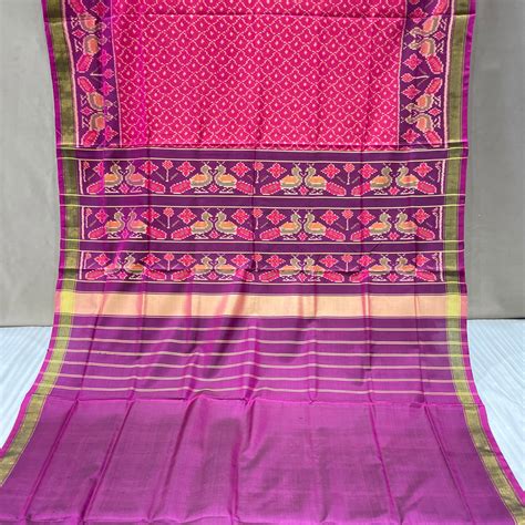 Peacock Border With Sakali Design Single Ikat Patola Saree – PATOLA By ...