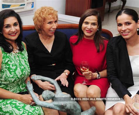 Liza Verma, Blossom Kocchar and Ramola Bachchan during the unveiling of ...