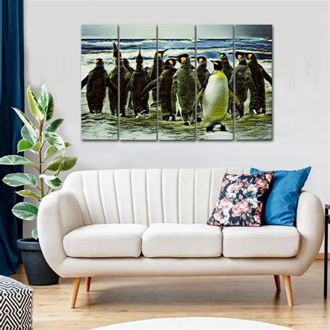 Emperor Penguins Canvas Wall Painting – Decors Mantra