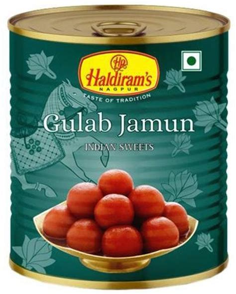 Haldiram's Nagpur Gulab Jamun Tin 1kg (Pack Of 1) Tin Price in India ...