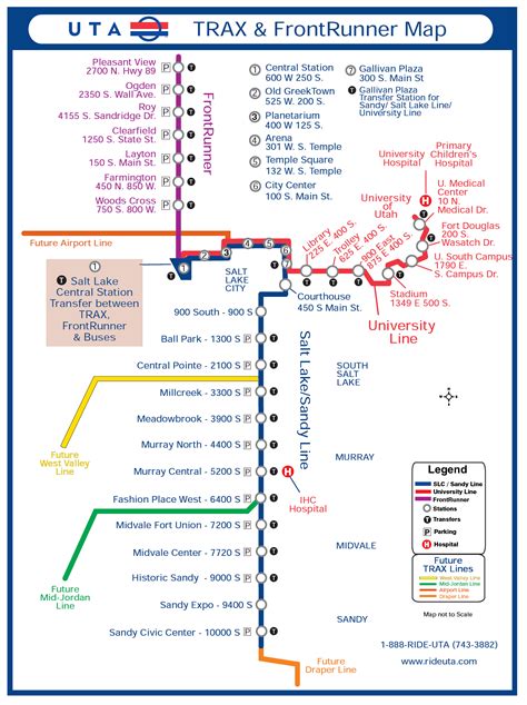 Metro map of Salt Lake City. Metro maps of United States. — Planetolog.com