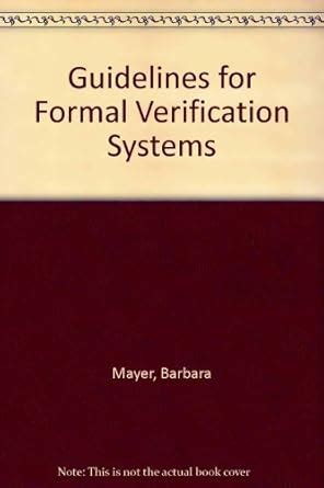 Buy Guidelines for Formal Verification Systems Book Online at Low ...