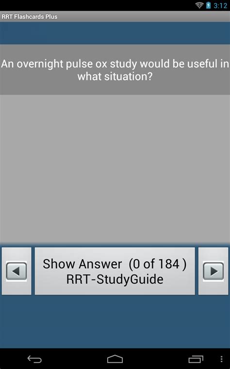 RRT Flashcards Plus - App on Amazon Appstore