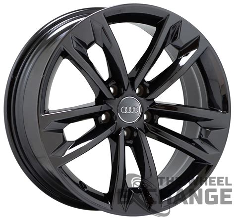 Audi Premium Factory OEM Wheels Rims Stock Replacement Chrome Black – The Wheel Exchange