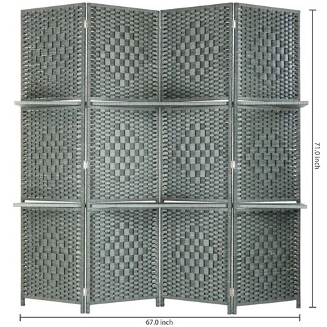Room Dividers: Modern Grey 4-Panel Room Divider – Studio GKW