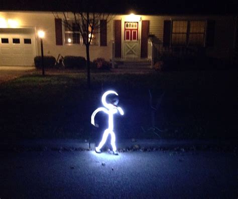 Homemade Glow Stick Figure Costume