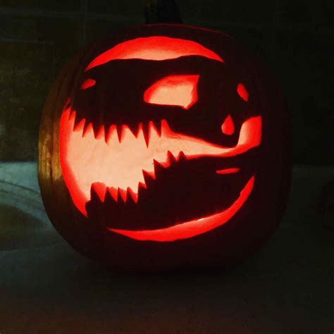 61 Creative Dinosaur Pumpkin Carving Ideas: Easy Stencils, Templates ...