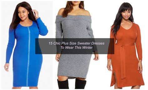 15 Cozy And Chic Plus Size Sweater Dresses To Wear Now - Stylish Curves