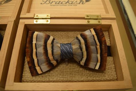 Brackish Original Feather Partridge & Pheasant Pretied Bow Tie ...
