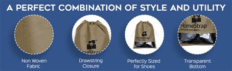 Buy Homestrap Shoe Pouch with Window (Beige, Pack of 6) at Amazon.in