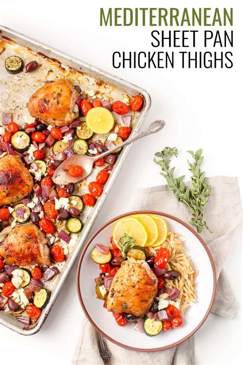 Sheet Pan Mediterranean Chicken with Veggies - Easy Healthy Recipe