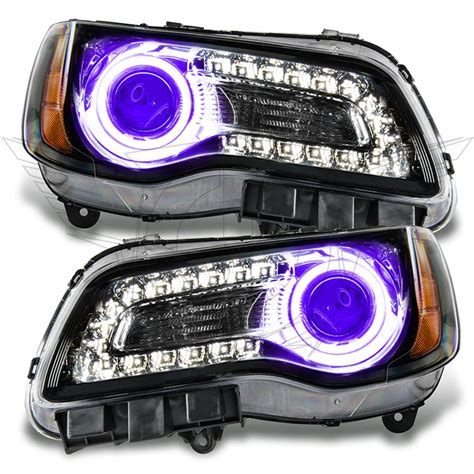 Oracle 7729-007 Pre-Assembled Halo Headlights Black Non-HID UV/Purple ...
