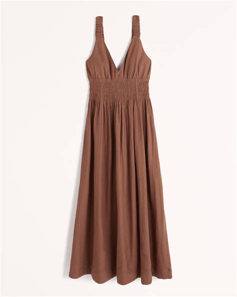 Abercrombie + Scrunchie Strap Maxi Dress