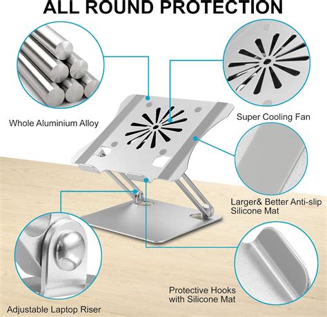 SamfuLoge Portable Adjustable Laptop Stand with Cooling Fan - India | Ubuy