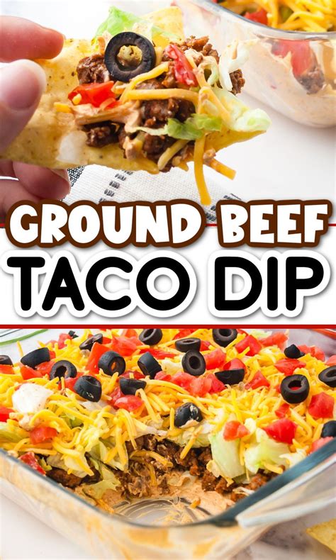 Ground beef taco dip recipe – Artofit