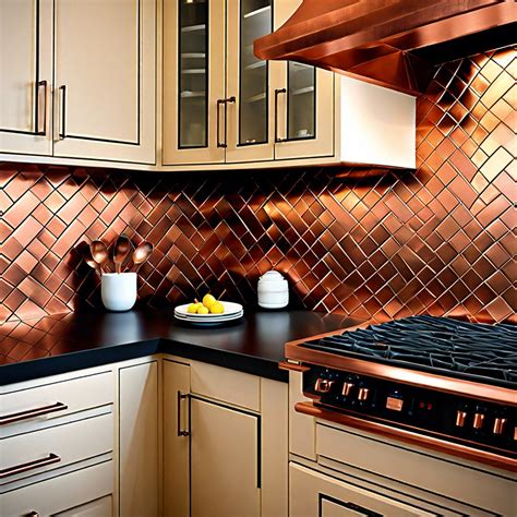 Copper Kitchen Backsplash