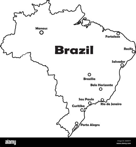 Brazil Map Coloring Pages [2025]