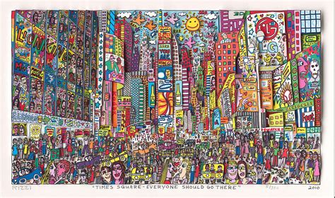 James Rizzi : Times Square - Everyone Should Go There | Pop art ...