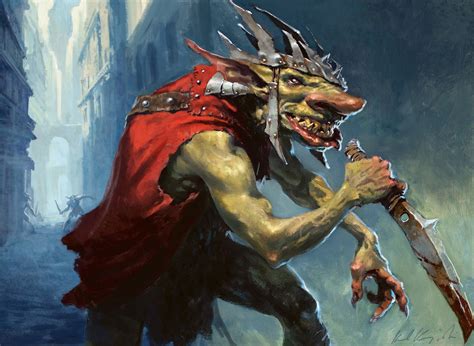 Krenko, Mob Boss - Karl Kopinski (Extra Large Art) | Mtg art, Goblin ...