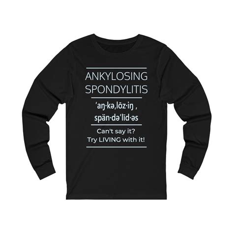 Ankylosing Spondylitis Pronunciation Key Unisex Long Sleeve Tee - Etsy