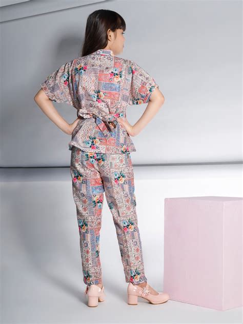 Girls Printed Pant with Top 19165 – Peppermint
