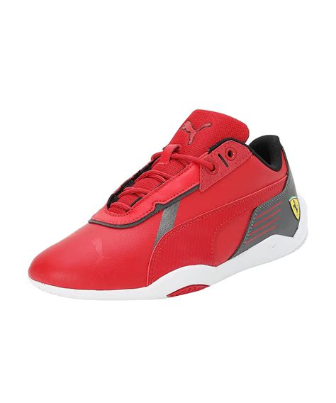 Buy Puma Unisex-Kid Ferrari R-Cat Machina Junior Rosso Corsa-Asphalt ...