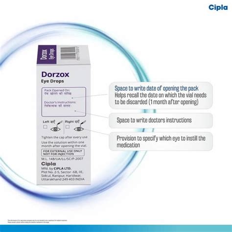 Dorzox Eye Drops: Uses, Side Effects, Price, Dosage & More Info - PharmEasy
