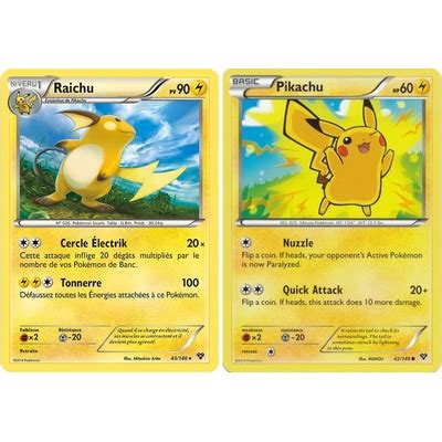 Pokémon Raichu & Pikachu - 43146 - XY Base Set - Pokemon India | Ubuy