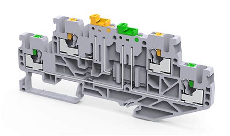 CPDLK2.5 : 2.5 sq.mm Push in double level Knife Disconnecting Compact ...