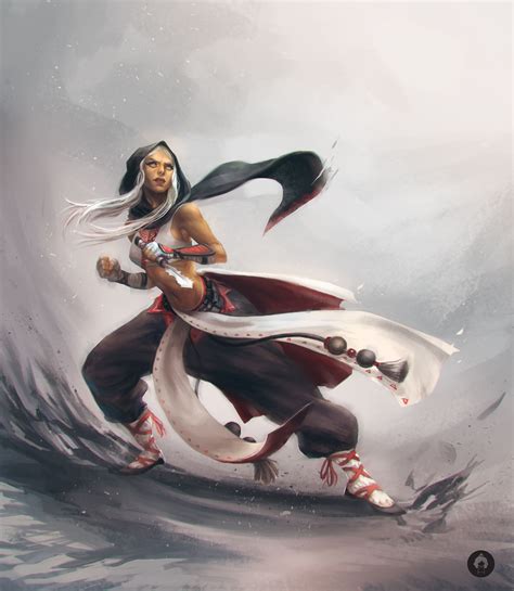 [ART] [OC] Commissioned art of my girlfriend's Way of the Shadow Monk ...