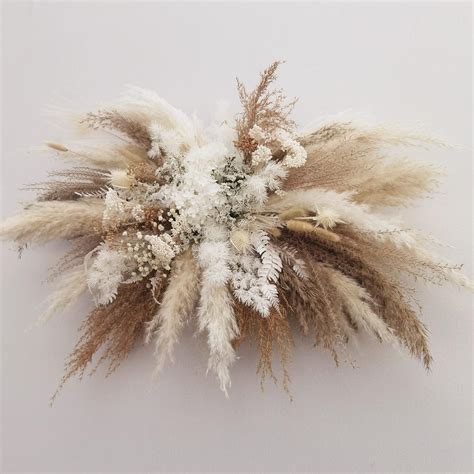 Buy YOBEKI Natural Dried Flowers/Pampas Grass Decorative Arch ...