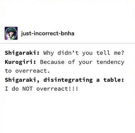 mha incorrect quotes