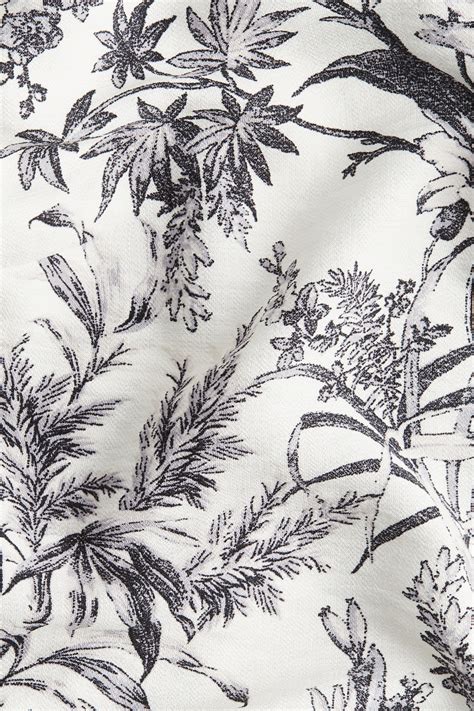 Women's White/Grey patterned Flared-skirt dress | H&M IN