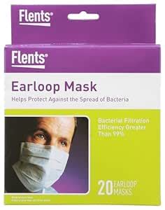Buy Flents High Filtration Efficiency, Ear-Loop Mask - 20 ea Online at ...