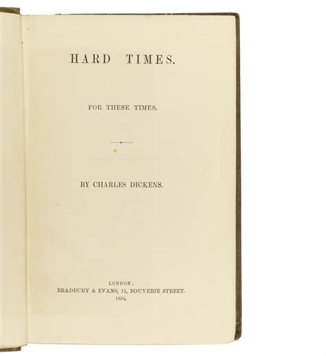 Hard Times. von DICKENS, Charles.: (1854) | Jarndyce, The 19th Century ...