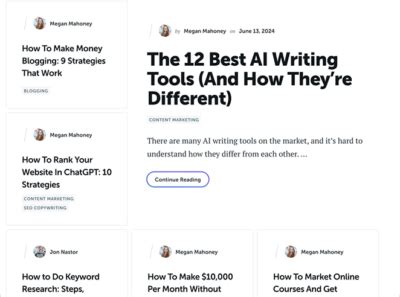 Blog Post Layout Examples 的图像结果
