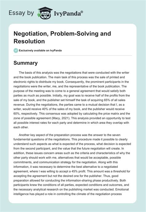 Problem Solving Negotiation Strategy 的图像结果