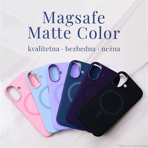 Maska(futrola) Magsafe Matte Color iPhone 16 Pro 6.3 crna - Mob-Shop
