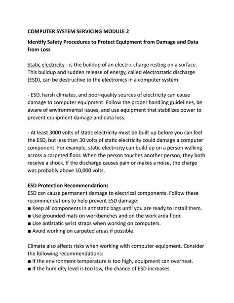 Computer System Servicing 2 - COMPUTER SYSTEM SERVICING MODULE 2 ...